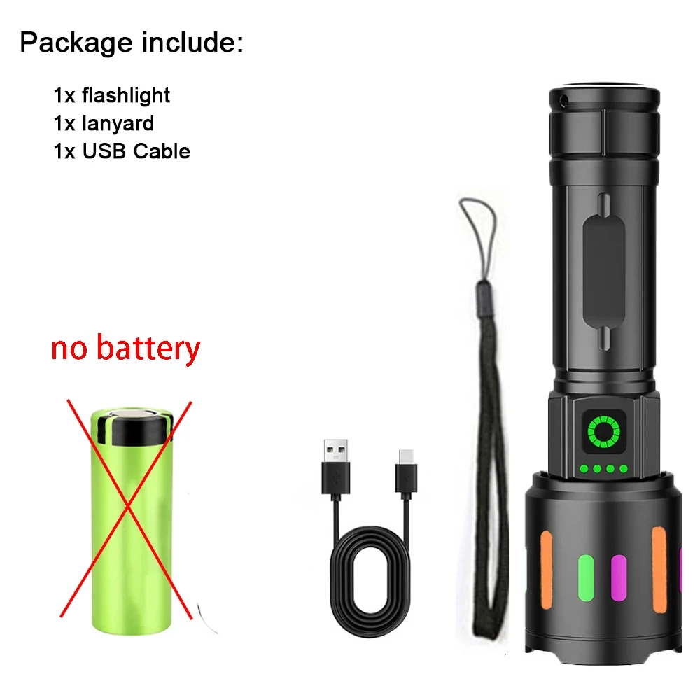 Wysokowydajna latarka LED USB z dalekim zasięgiem 🔦