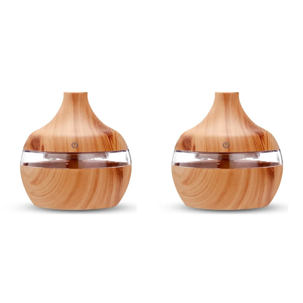 Drewnopodobny Ultradźwiękowy Dyfuzor Nawilżacz Dom i Auto 🌿
